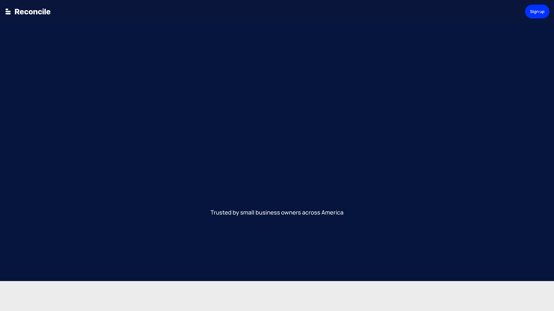 Screenshot of Reconcile