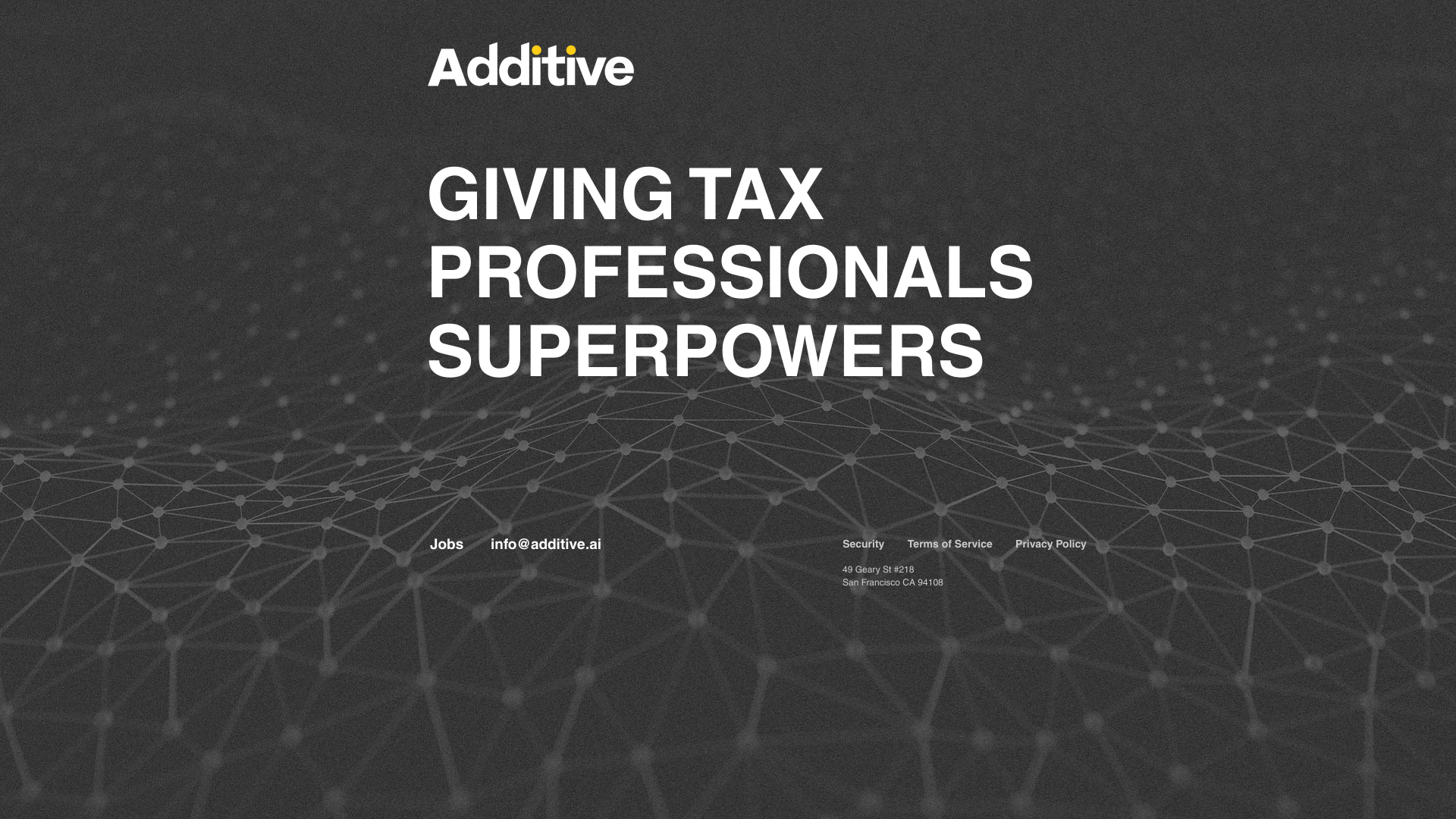 Screenshot of Additive