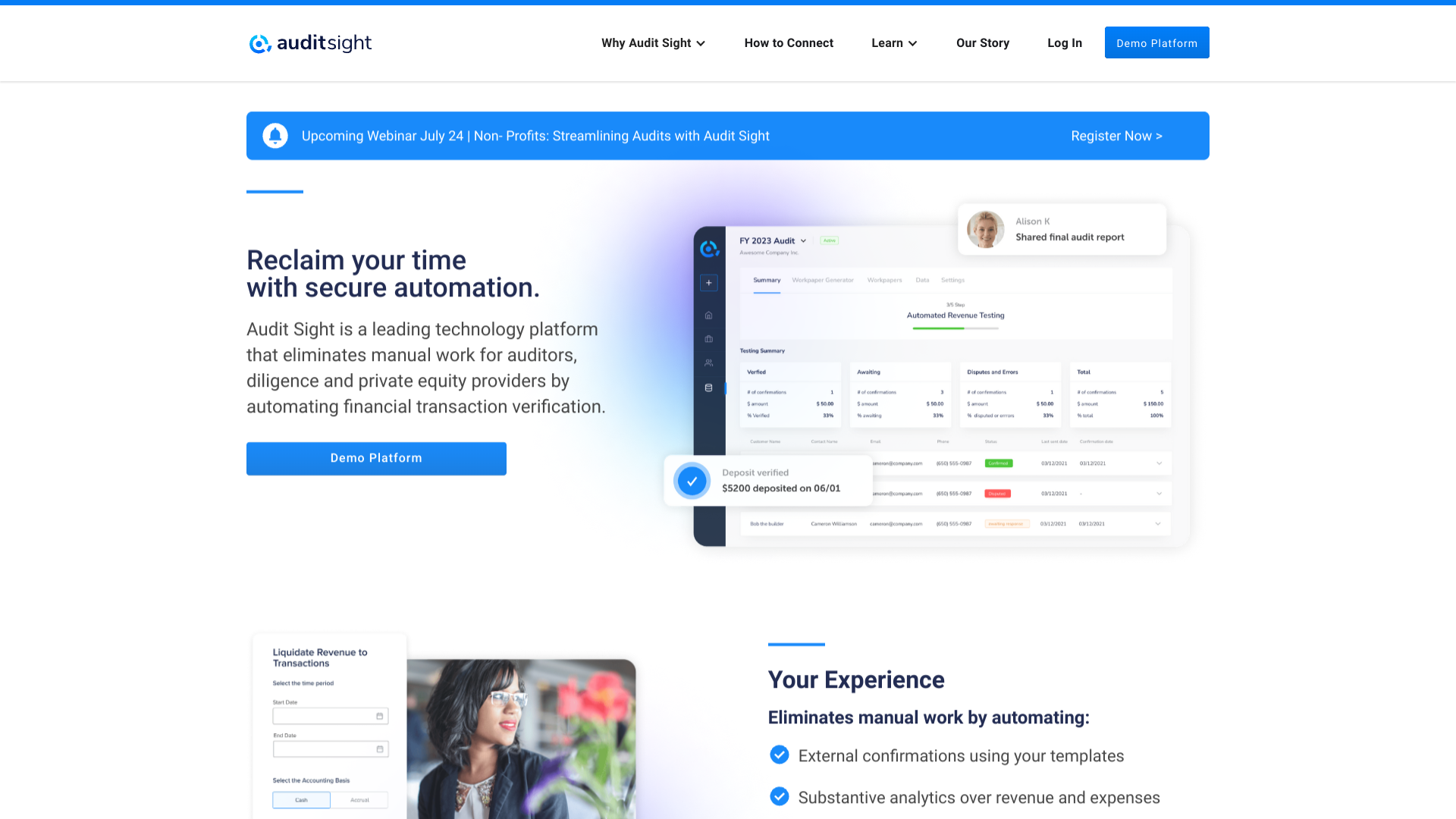Screenshot of Audit Sight