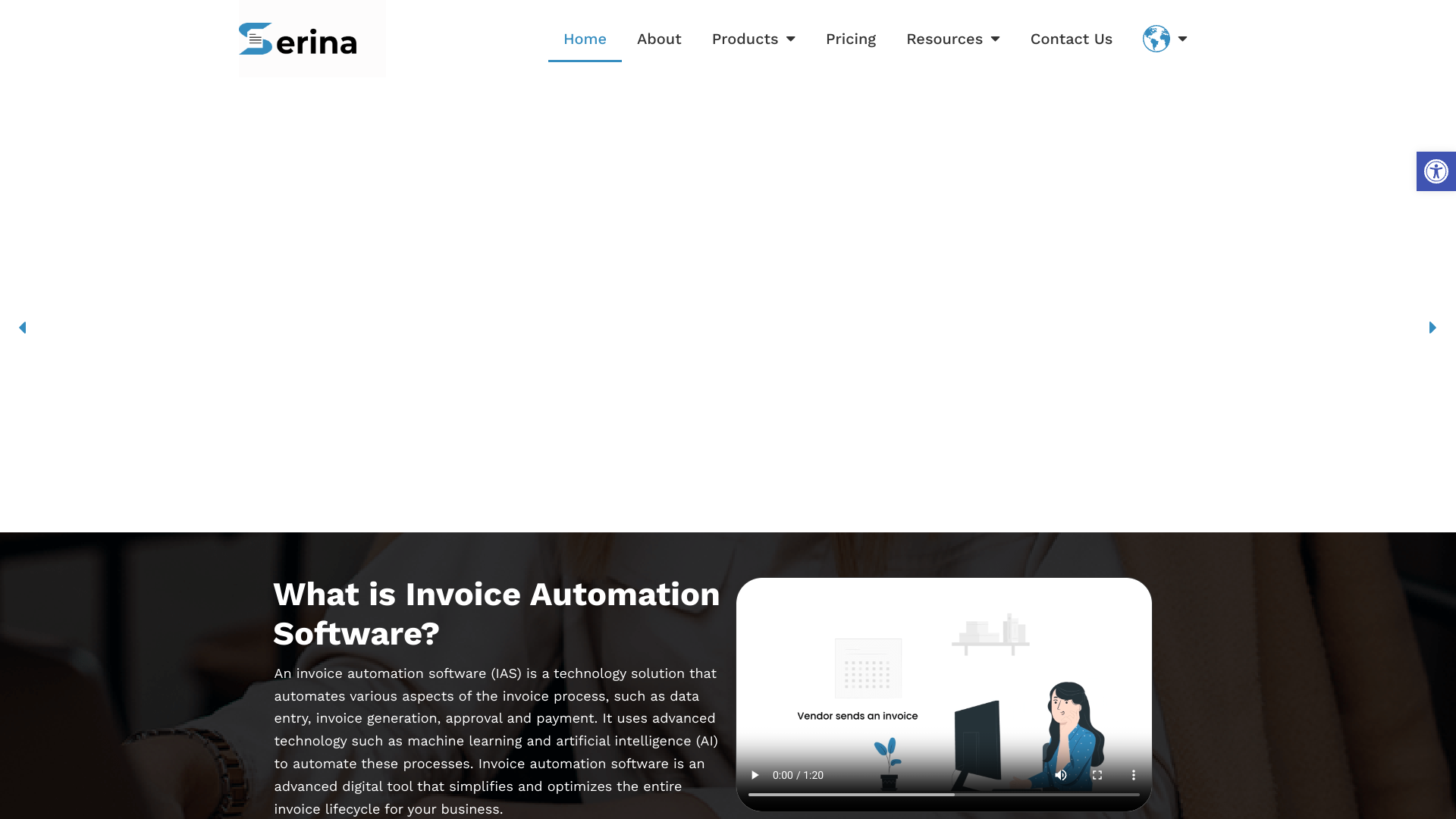 Screenshot of Serina