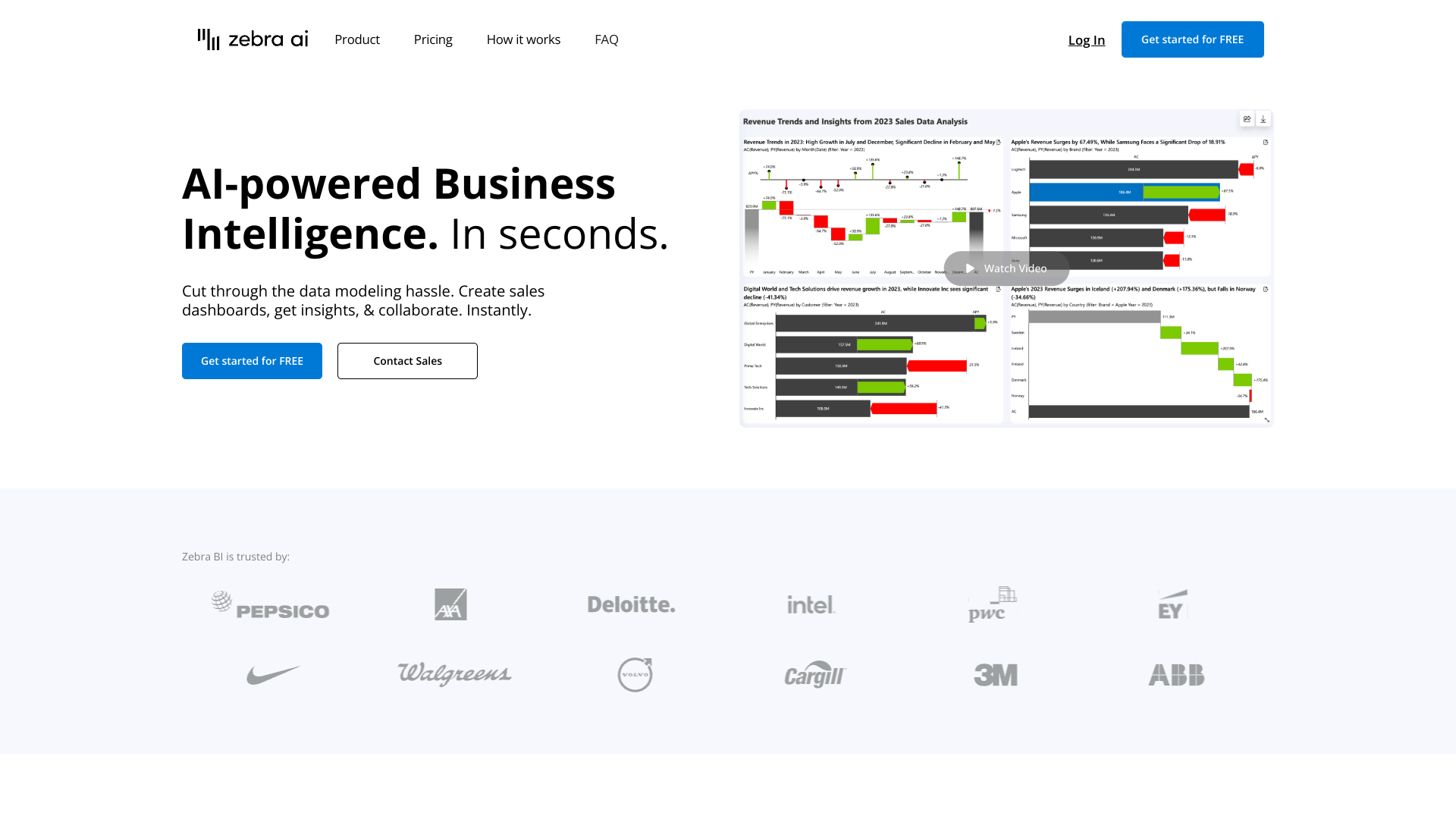 Screenshot of Zebra AI